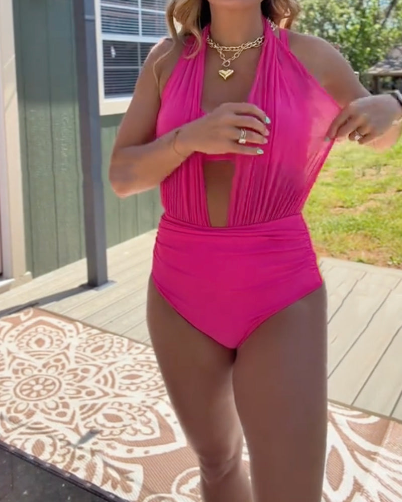 Badetøj Halterneck Mesh Sexet