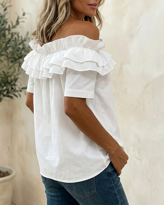 Bluse Flæse Off-Shoulder