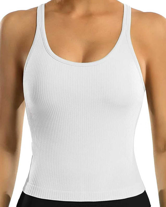 Tanktop Med Indbygget Bh Og Racerback