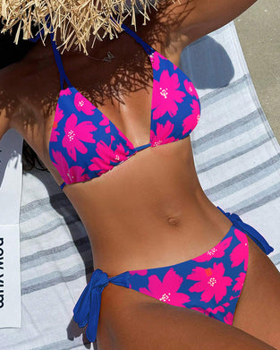 Bikini To-delt Blomsterprint