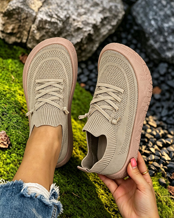 Flad Gå Sneakers Komfort