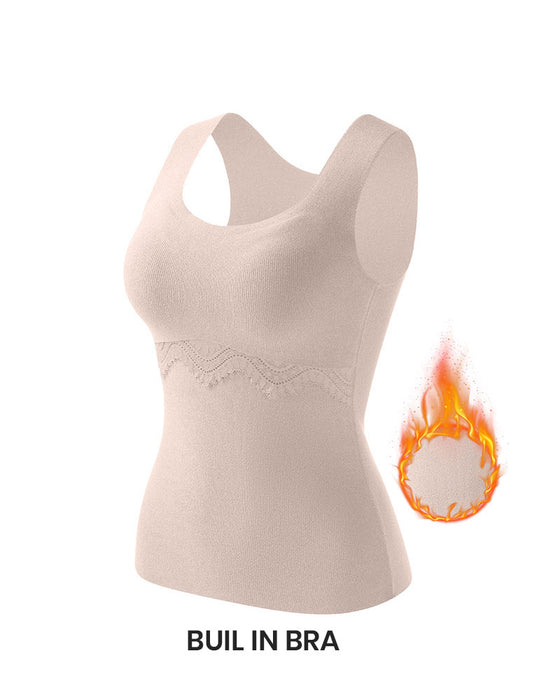 Tanktop Sømløs Termisk Indbygget Bh