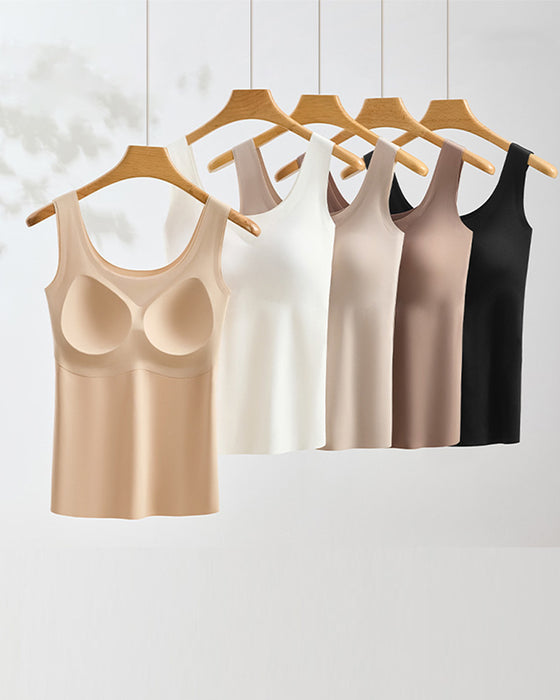 Tank Top Sporløs Indbygget Bh