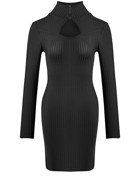 Kjole Ensfarvet Skinny Casual