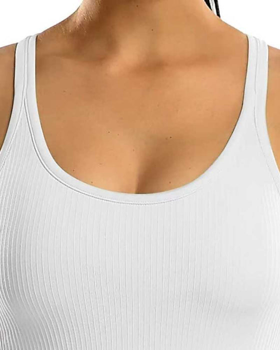 Tanktop Med Indbygget Bh Og Racerback