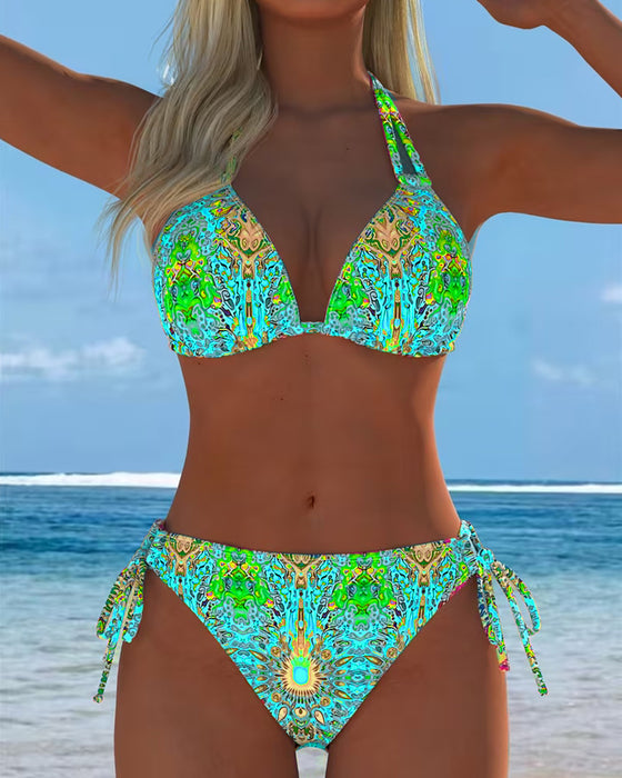 Bikini Farvet Hals Tryk