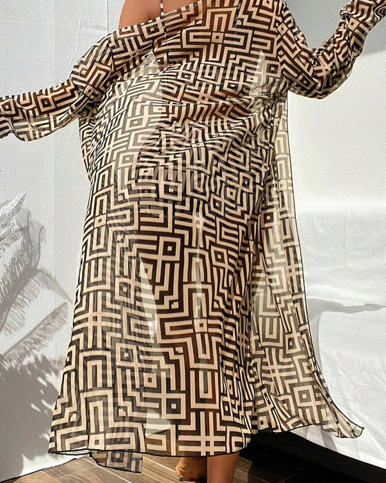 Badedragt Høj Talje Tredelt