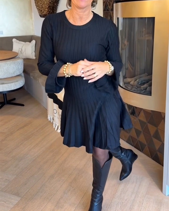 A-Linje Kjole Med Udstående Ærmer