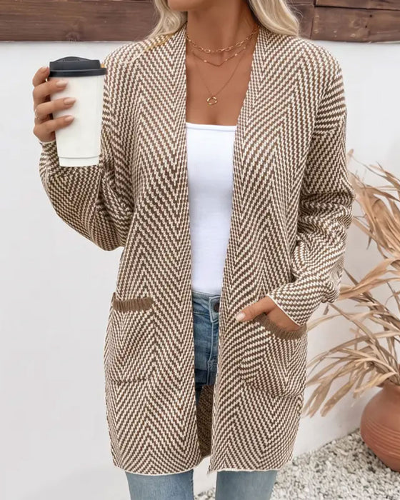 Cardigan Lommer Lang Sweater