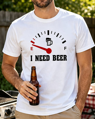 T-Shirt Herre Timeglas Tryk