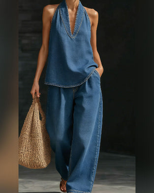 Set Mode Halsstrik Denim