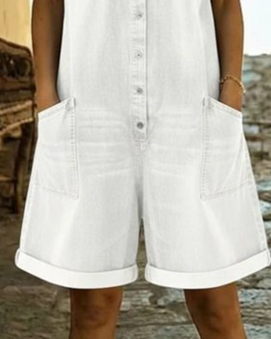 Kedeldragt Kort Ærme Denim