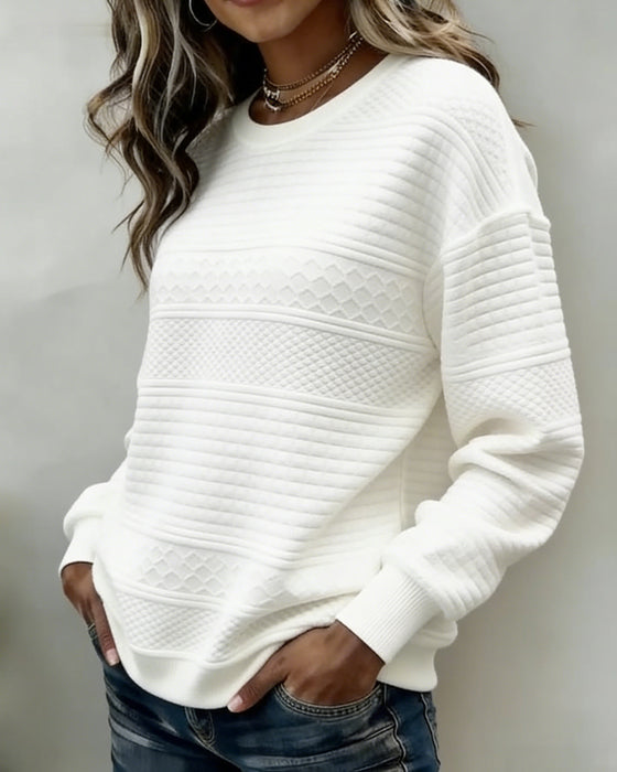 Sweatshirt Twist Rund Hals
