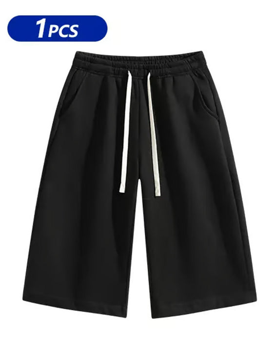 Herreshorts Enfarvede Med Snøre lukning