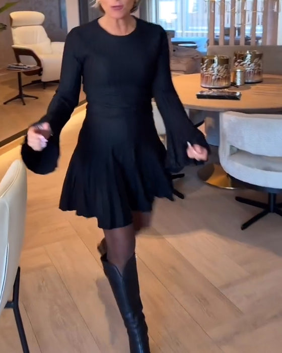 A-Linje Kjole Med Udstående Ærmer