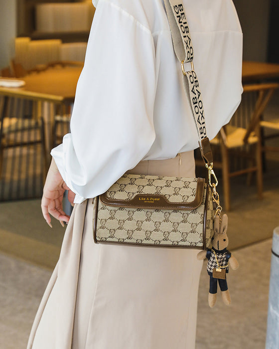 Taske Bjørnetryk Enkel Skuldertaske