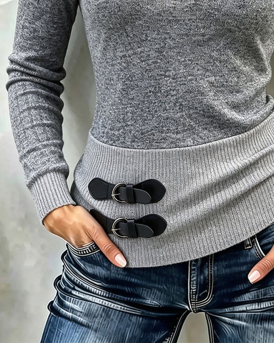 Top Off-Shoulder Patchwork Casual