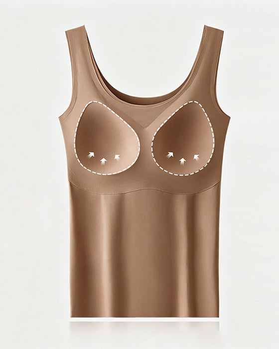 Tank Top Sporløs Indbygget Bh
