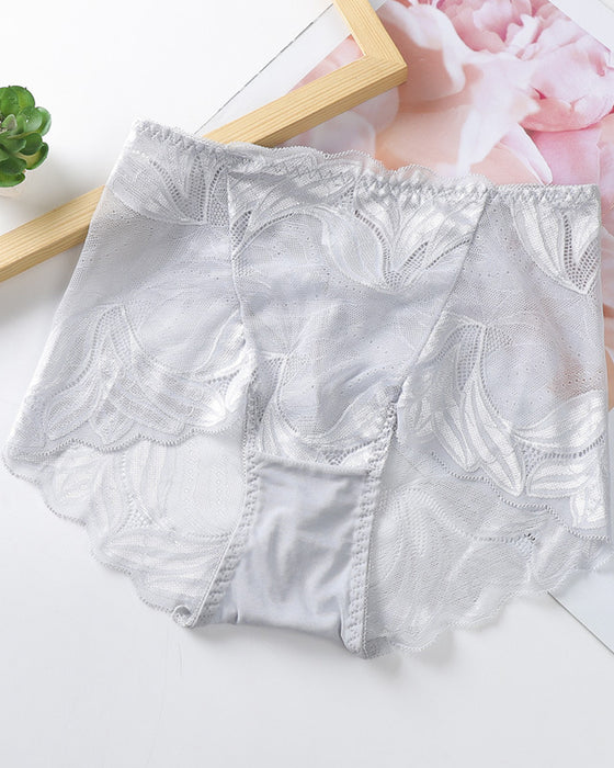 Ensfarvede sexede blondetrusser