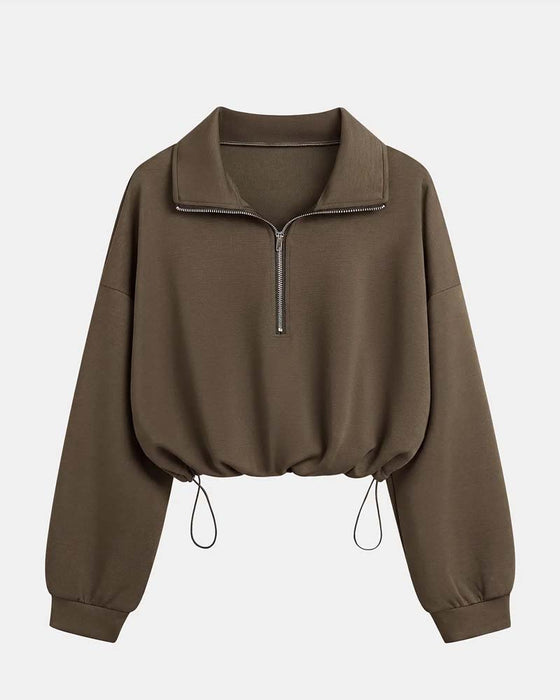 Sweatshirts Lynlås Talje Lang Ærme