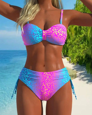 Bikini Gradient Leopardmønster Sexet