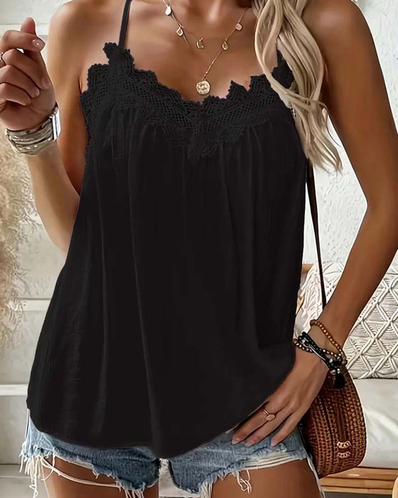 Cami Top Solid Farve