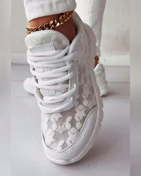 Mønstrede åndbare sneakers (Flere farvevarianter)