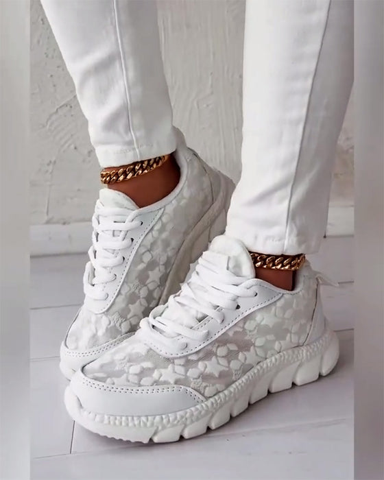 Mønstrede åndbare sneakers (Flere farvevarianter)