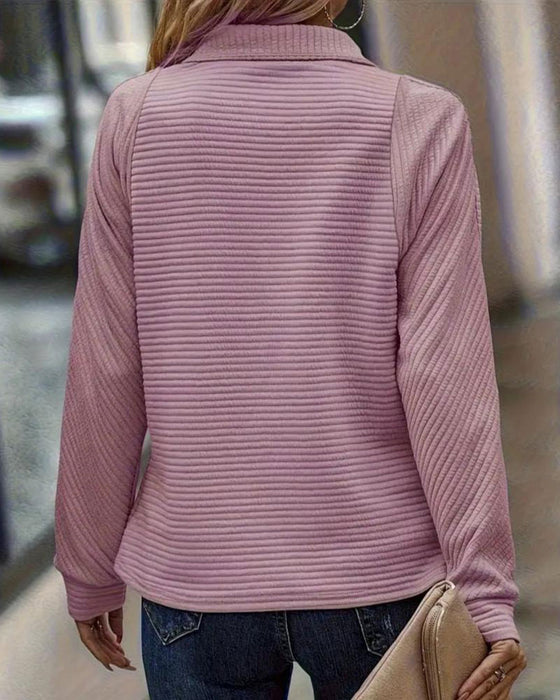 Hudde Med Enkel Farve Og Zip-up Design