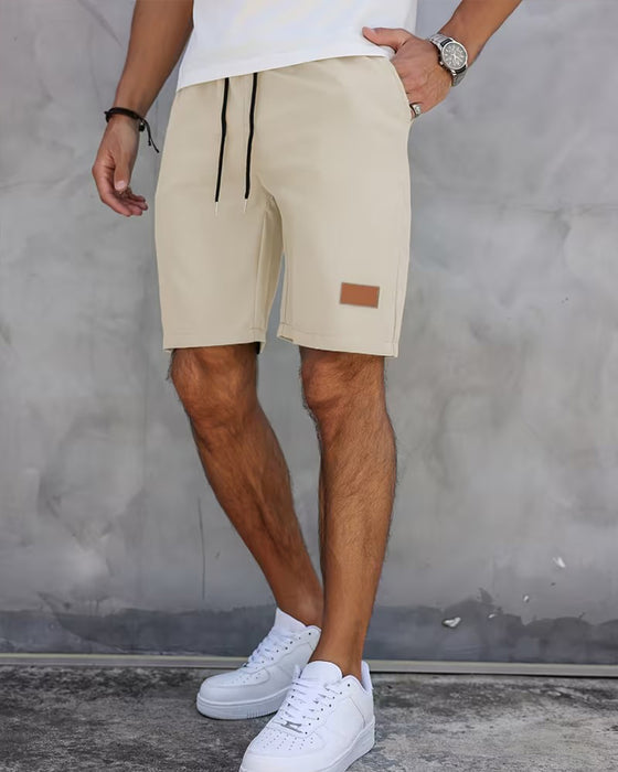 Shorts Læder Etiket Afslappet