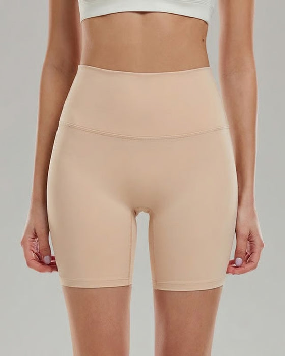 Shorts Ensfarvet Yoga Sport