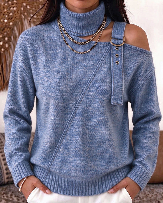 Sweater Turtleneck Langærmet Modne