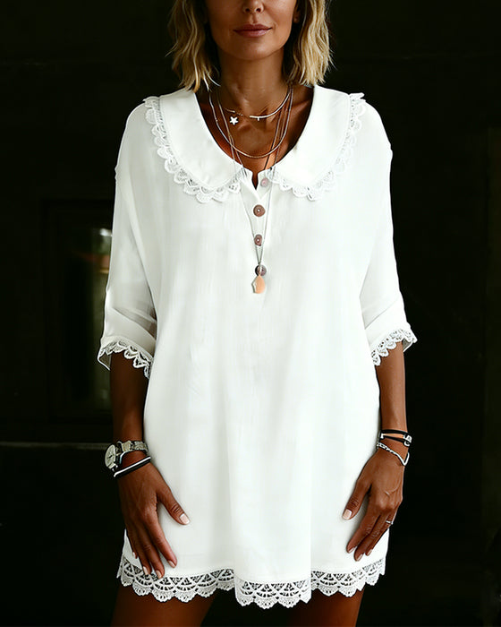 Kjole Dukkenakkepibekant Trekvartærme