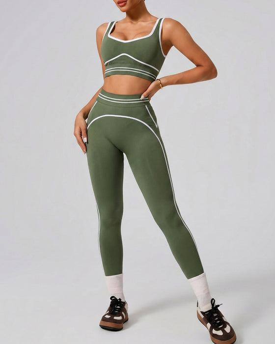 Set Sport Tank Høj Talje Yoga