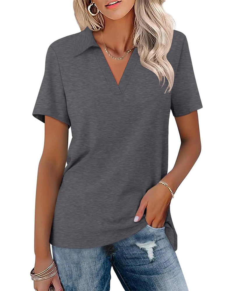 T-Shirt Kort Ærme V-Hals Polo