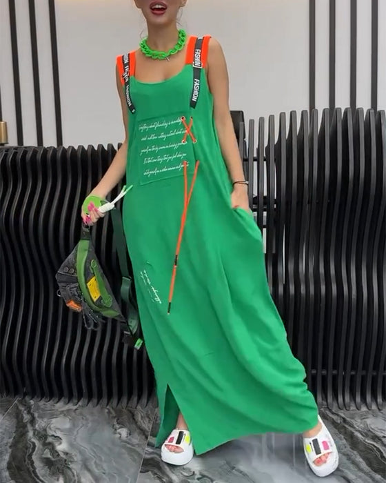 Kjole Ærmeløs Personlig Bogstavtryk