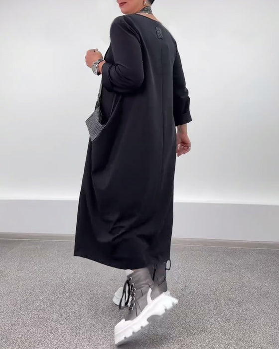 Kjole afslappet mode løs halterneck