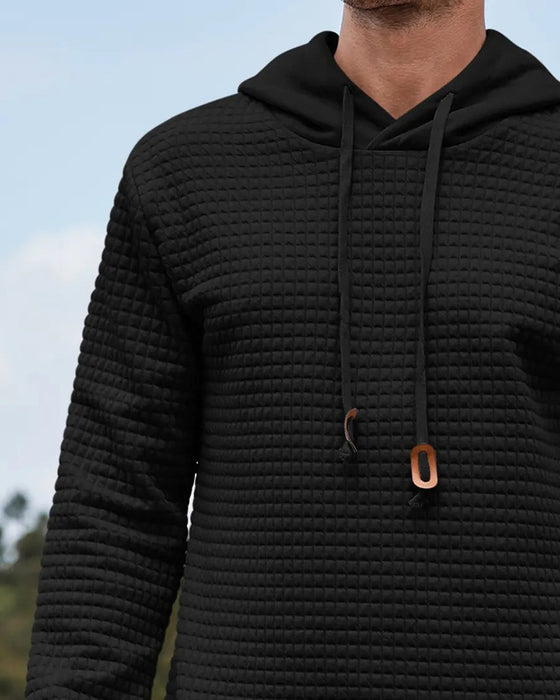 Hoodie Herre Hætte Solid
