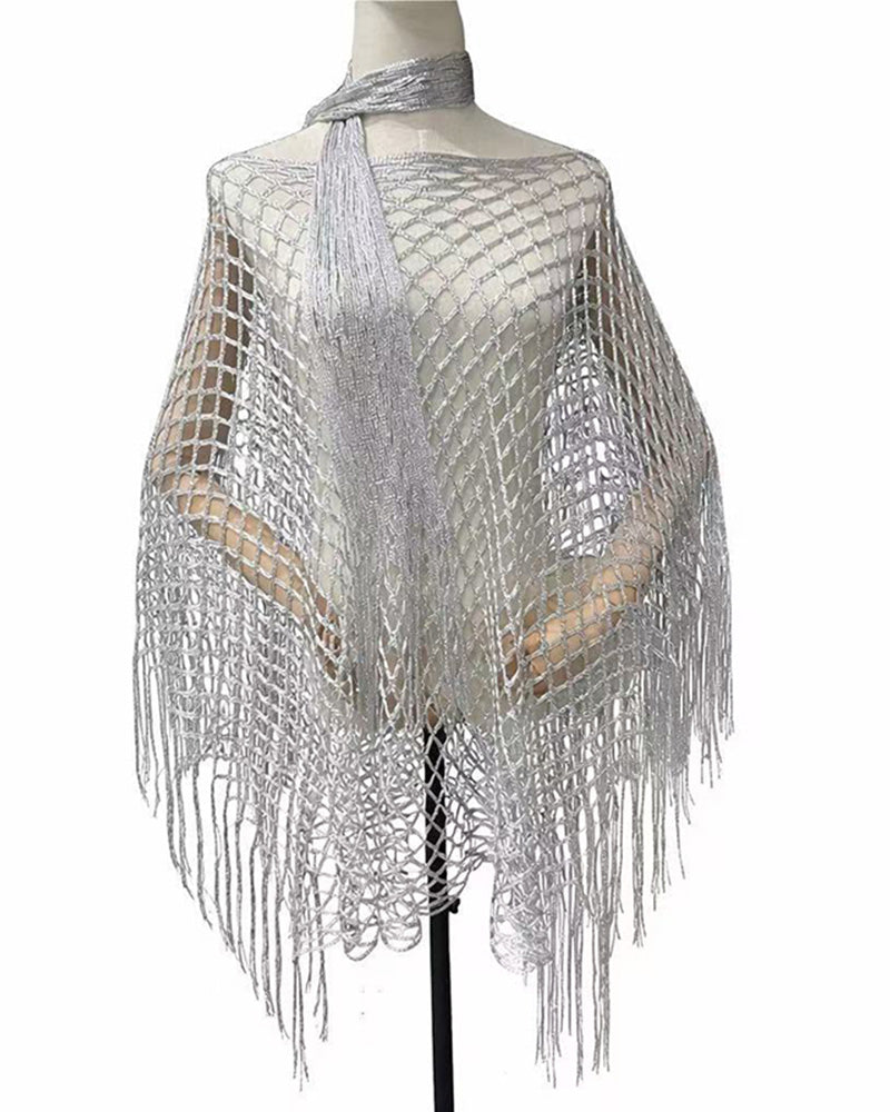 Pullover Frynser Mesh Udskæring