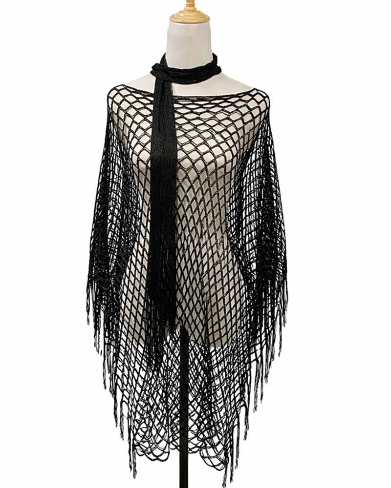 Pullover Frynser Mesh Udskæring