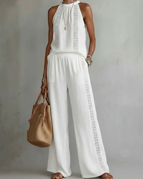 Todelt Sæt Hollow Out Halter