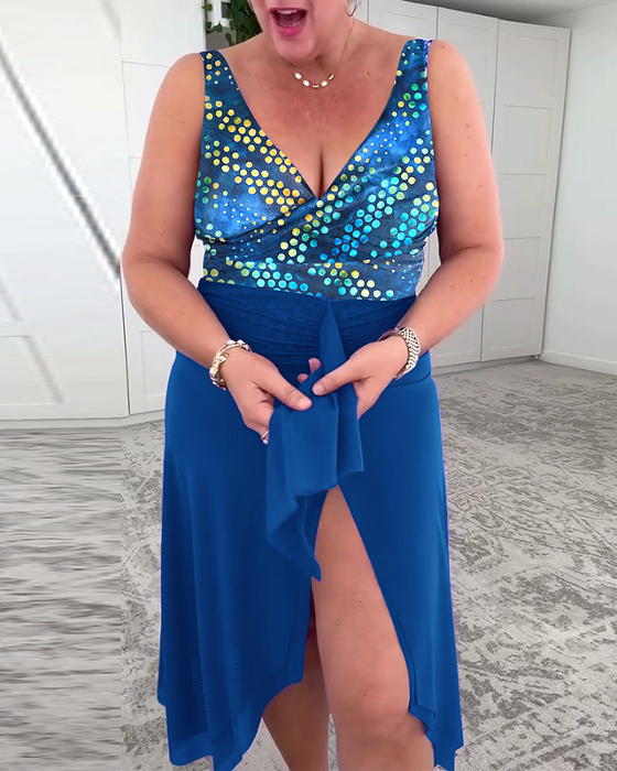 Badedragt Prikket Mønster Hofte