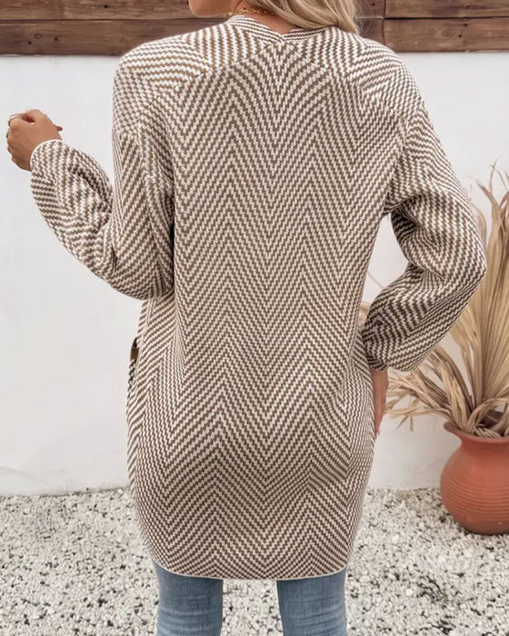 Cardigan Lommer Lang Sweater