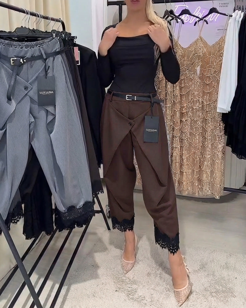 Bukser Modne Knipling Stiksning Harem