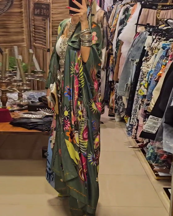 Todelt sæt i kimono-stil