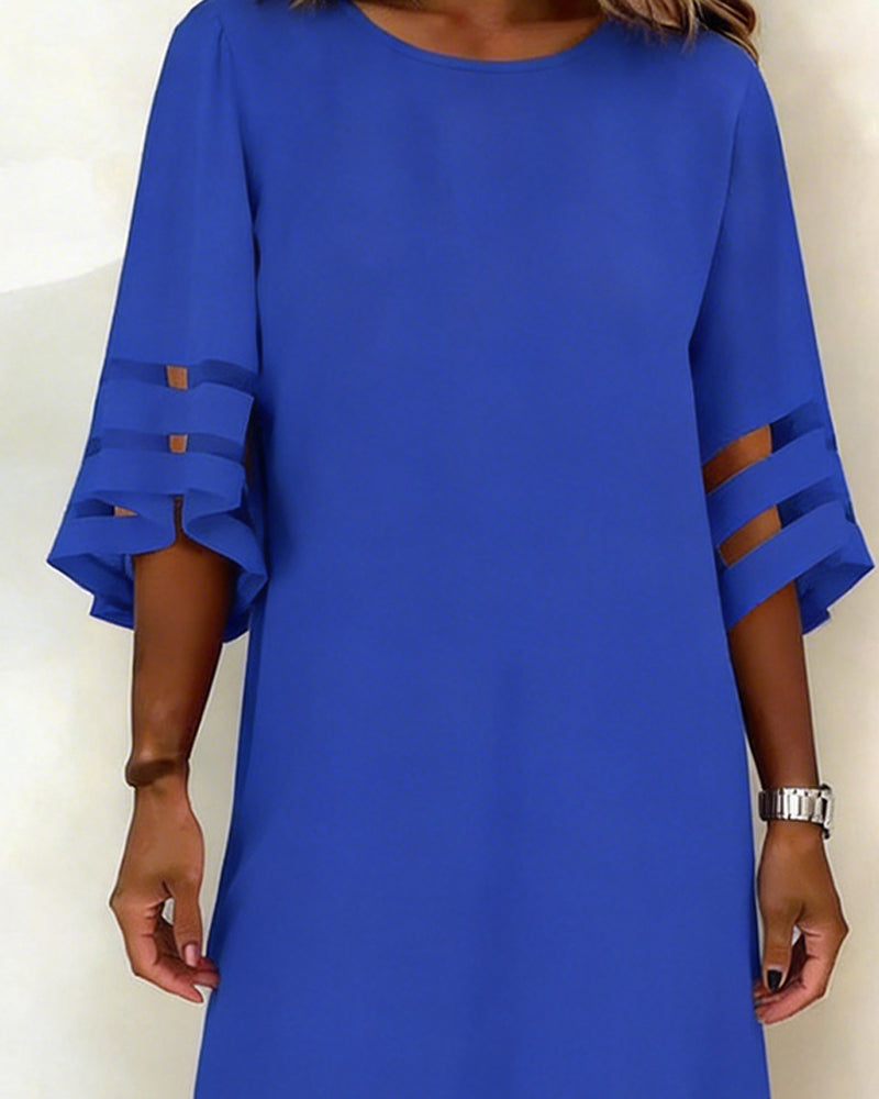 Kjole Halværme Casual Lige