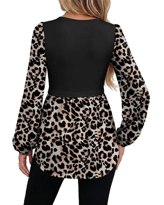 Top Lang Ærme Patchwork