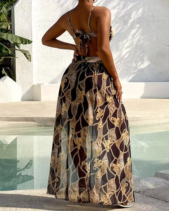 Bikini Leopardetryk Kæderyk