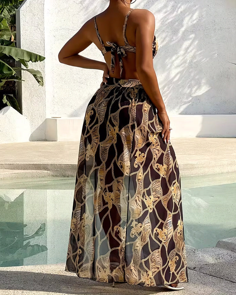 Bikini Leopardetryk Kæderyk