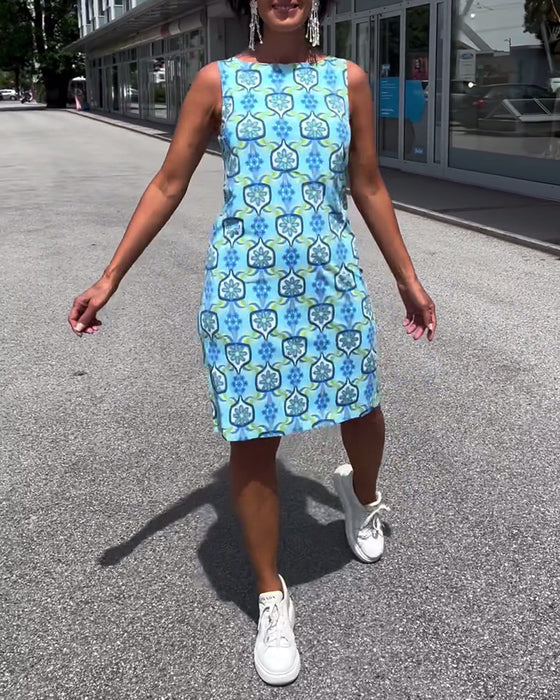 Slim fit kjole uden ærmer